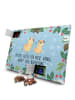 Mr. & Mrs. Panda Tee Adventskalender Mops Verliebt mit Spruch in Eisblau