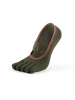 MUNADUNA Yoga-/Pilates-Zehensocken mit bedrucktem Band in Olive