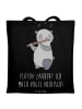 Mr. & Mrs. Panda Uni Tasche Flöte Zauber mit Spruch in Schwarz
