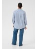 KAFFE curve Langarm - Hemd KCmelina Loose fit in Windward blue melange stripe