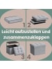 SONGMICS Sitzhocker Minota in Hellgrau - (B)41 x (H)31 x (T)31 cm