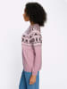 Sieh an! Norwegerpullover in mauve-ecru-gemustert