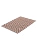 Kayoom Wohnzimmer Teppich – Kurzflorteppich Chess 110 80 x 150 cm in natur - creme - rechteckig