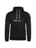 Champion Hoodie Hooded Half Zip in Schwarz