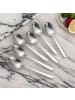 Cheffinger Modernes 6er Set Menülöffel aus hochwertigem Edelstahl in Silber