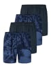 Schiesser Boxershorts Single Jersey in Dunkelblau / blau