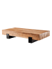 FineBuy Couchtisch in Braun / Akazie / 59x130x25
