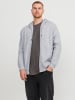 JACK & JONES PLUS Kapuzenjacke in Light Grey Melange