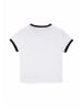 Juicy Couture Juicy Couture THE ARCHED FOOTBALL RINGER T-SHIRT in white