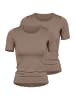 Nina von C. 2er Pack Halbarm Shirt in noisette