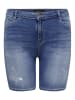 ONLY Carmakoma Jeans-Shorts in Medium Blue Denim