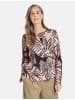 Gerry Weber Bluse Langarm in Ecru/Weiss/Schwarz Druck