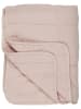 IB Laursen Vintage Quilt unifarben Baumwolldecke in rosa