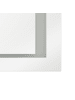 Beliani Badezimmerspiegel EYRE in Silber - (W) 80 x (H) 60 x (L) 4 cm Horizontal