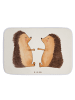 Mr. & Mrs. Panda Badematte Igel Liebe ohne Spruch in Weiß