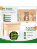 COSTWAY Hochbeet aus Holz 119x45x51cm in Hellbraun
