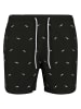 Urban Classics Beachwear - Bottom in shark/black/white