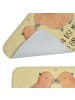 Mr. & Mrs. Panda Badematte Capybara Liebe mit Spruch in Gelb Pastell