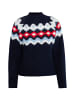 DreiMaster Maritim Damen Strickpullover in Marine Mehrfarbig