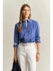 Gant Bluse in blau weiß