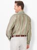 WITT WEIDEN Langarm-Hemd in khaki-gestreift