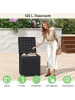 COSTWAY Gartenbox 145 L, Auflagenbox in Schwarz