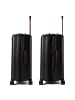 Polestream Paris 4 Rollen Trolley 69 cm mit Dehnfalte in black metallic