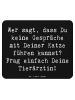 Mr. & Mrs. Panda Mousepad Spruch Tierärztin Gespräche mit Spruch in Schwarz