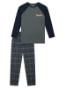 Schiesser Pyjama Nightwear 3 in dunkelgrün
