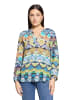 CARTOON Casual-Bluse mit Muster in Green/Blue