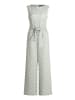 Betty Barclay Jumpsuit mit Bindegürtel in Blau/Grün
