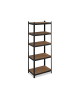 relaxdays Schwerlastregal in Schwarz - (B)70 x (H)180 x (T)45 cm