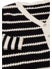 faina Women Cardigan in Schwarz Wollweiss