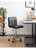 Beliani Bürostuhl MARION in Schwarz/Silber - (W) 42 x (H) 77 x (L) 43 cm