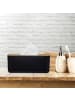 relaxdays Kosmetiktücher Box in Schwarz/ Natur - (B)23 x (H)10 x (T)13 cm