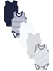 TupTam Baby Jungen Achselbody 5er Pack in blau/grau