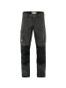 FJÄLLRÄVEN Trekkinghose in dark grey/black