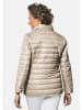 GOLDNER Kurzgröße:  Leichte Steppjacke mit Kapuze, 71cm in beige
