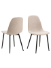 ebuy24 Esszimmerstuhl Celia Beige 4er Set