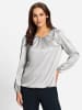 WITT WEIDEN Satin-Bluse in hellgrau