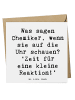 Mr. & Mrs. Panda Deluxe Karte Spruch Chemiker Reaktion mit Spruch in Weiß