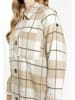 DreiMaster Vintage Hemdjacke Mit Karomuster in Karo Beige Wollweiss