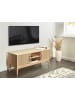 Beliani TV-Möbel LYNWOOD in Braun - (W) 117 x (H) 48 x (L) 40 cm