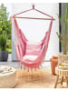 Beliani Hängesessel BONEA in Rosa - (W) 95 x (H) 125 x (L) 55 cm