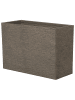 Beliani Outdoor Blumentopf EDESSA in Braun - (W) 80 x (H) 56 x (L) 34 cm