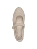 Tamaris Ballerina in BEIGE SUEDE