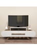 CALICOSY TV-Möbel ROSE in Helles Holz - (W) 145  x (H) 49,8  x (L) 36,8  cm
