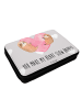 Mr. & Mrs. Panda Bleistiftetui Faultiere Herz mit Spruch in Grau Pastell