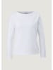 comma CI T-Shirt langarm in Weiß