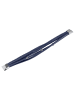 Adeliás Unisex Armband aus Leder 21 cm in blau